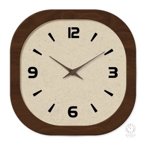 Horloge carrée avec motif vintage charmant