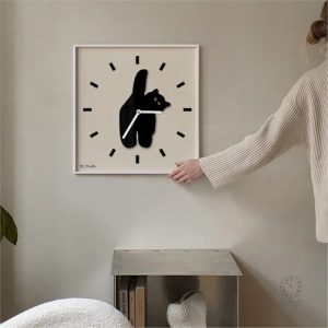 Horloge Chat design original pour les amoureux des félins