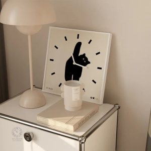 Horloge décorative Chat, un accessoire unique pour votre intérieur