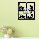 Horloge décorative Chat, parfait pour les amoureux des félins