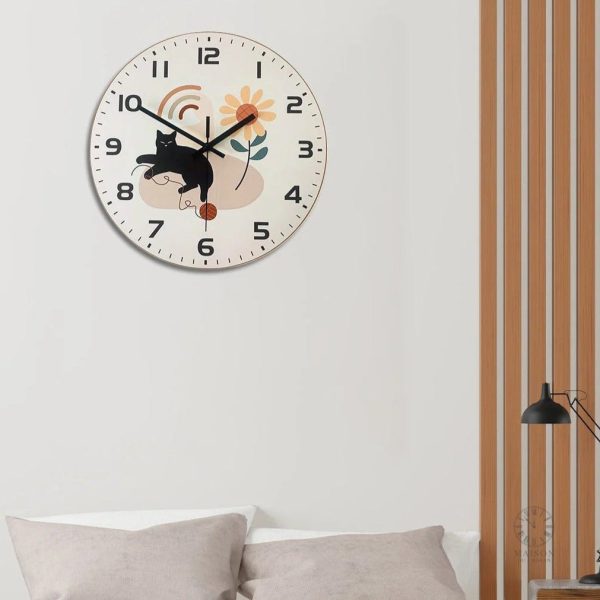 horloge-chat-scandinave-1 Horloge Chat Scandinave design minimaliste