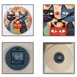 Horloge murale design chat