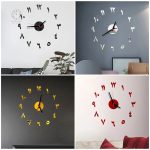 Horloge au design unique avec chiffres arabes