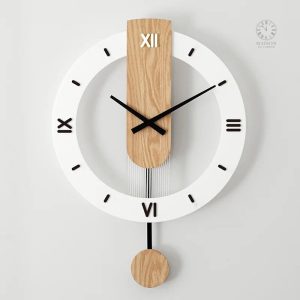 Horloge Chiffres Romains élégante pour décoration intérieure