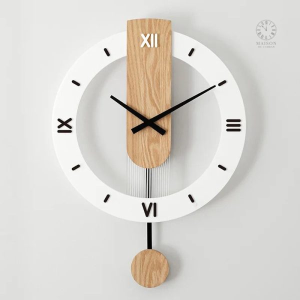 horloge-chiffres-romains-1 Horloge Chiffres Romains élégante pour décoration intérieure
