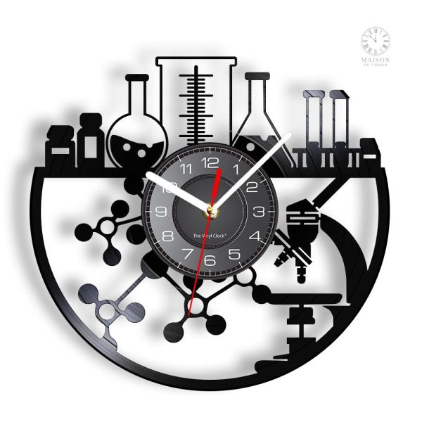 Horloge vinyle Chimie au design original et artistique