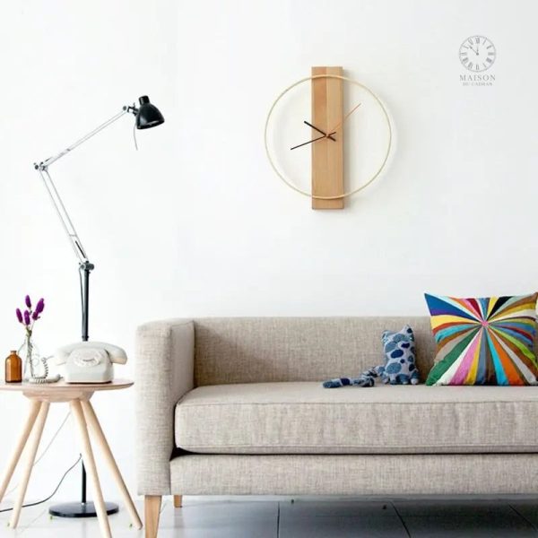 Horloge contemporaine inspirée du style nordique