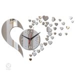 Design unique d'horloge cœur pour ambiance chaleureuse