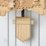 Horloge coucou artisanale en bois naturel