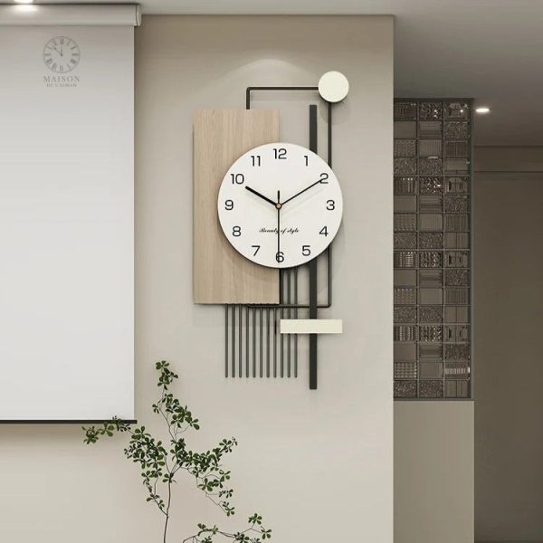 Horloge cuisine au style contemporain et sophistiqué