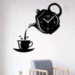 Horloge murale de cuisine moderne et stylée