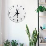 Horloge Danseuse originale pour décoration murale