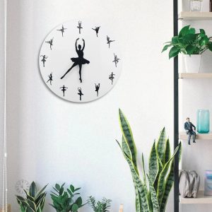 Horloge Danseuse originale pour décoration murale
