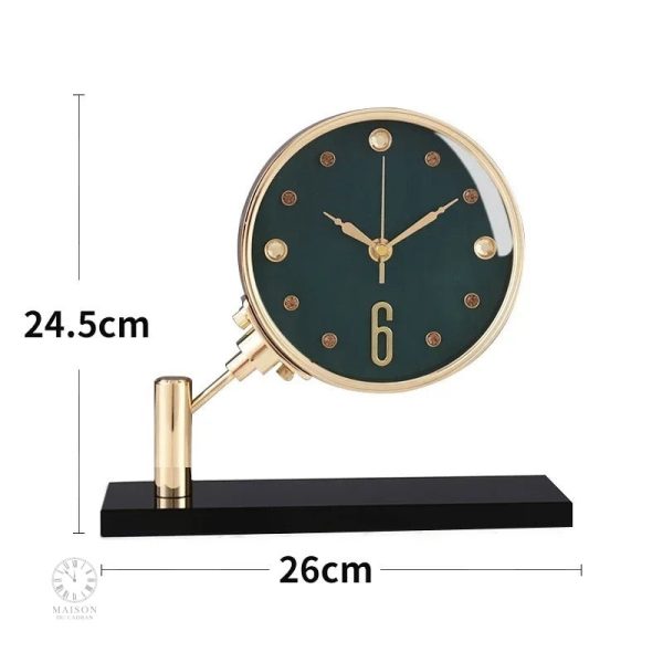 Objet de décoration : Horloge de Bureau élégante et pratique