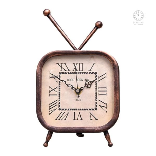 Horloge au look rétro, parfaite pour un décor de bureau