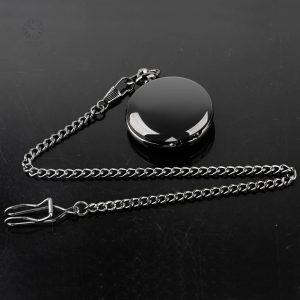 Horloge de Poche noire avec finition soignée