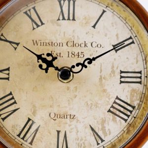 Horloge de table vintage avec mécanisme traditionnel