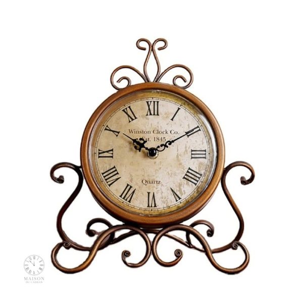 Horloge de table élégante au style rétro
