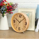 Horloge en bois pour décoration intérieure moderne