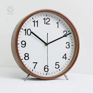 Horloge de table en bois élégante et moderne