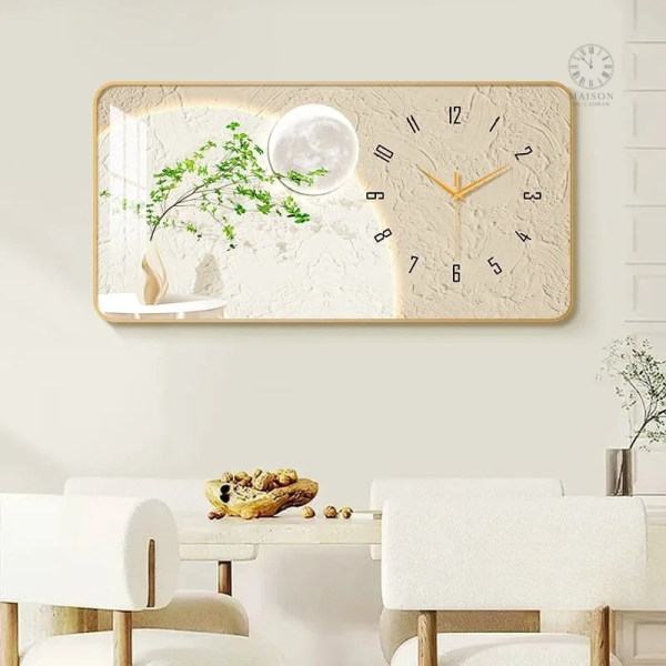 Horloge murale au design moderne et minimaliste