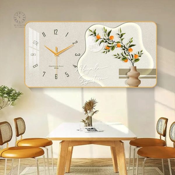 Élégante horloge murale pour une touche artistique