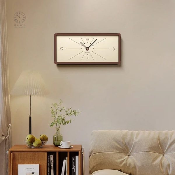 horloge-design-bois-1 Horloge Design Bois moderne en bois naturel