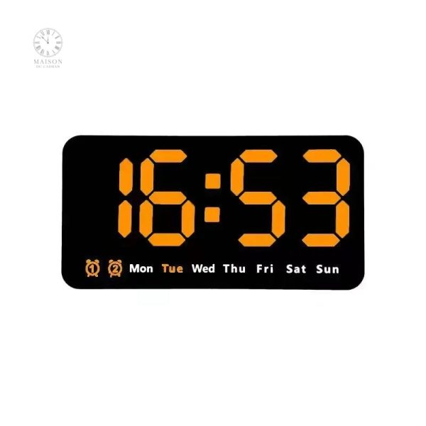 Horloge de Bureau avec chiffres lumineux et design moderne
