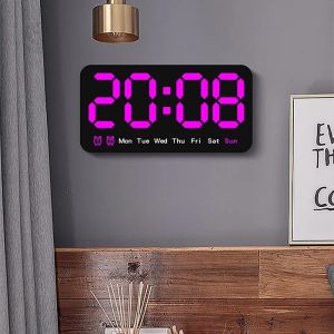 Horloge de Bureau avec affichage numérique clair