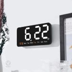 Horloge de Bureau numérique avec design minimaliste