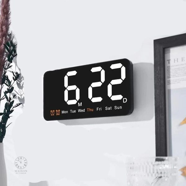 Horloge de Bureau numérique avec design minimaliste