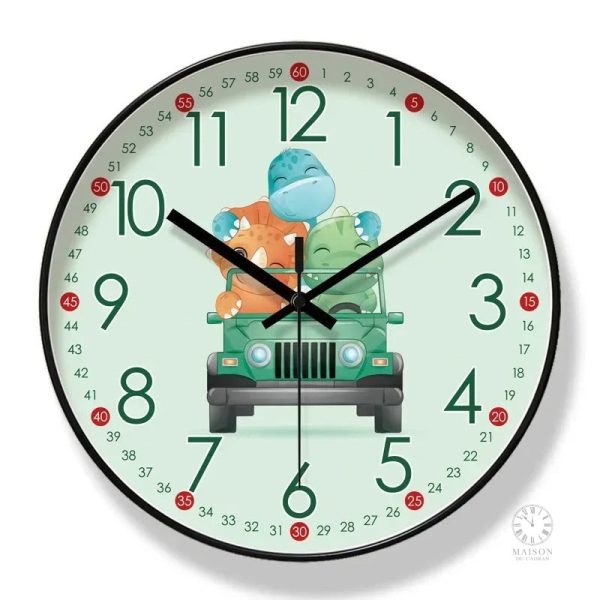 Horloge dinosaure originale pour la chambre