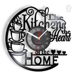 Horloge Disque Vinyle au design rétro unique