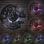 Horloge vinyle LED au design original et vintage