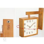 Horloge décorative double face pour intérieur et extérieur