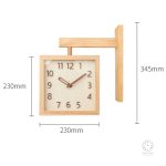 Horloge design double face, idéale pour les espaces ouverts