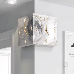 Horloge Double Face Lune élégante et moderne
