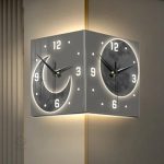 Horloge double face moderne, idéale pour les amoureux de la lune
