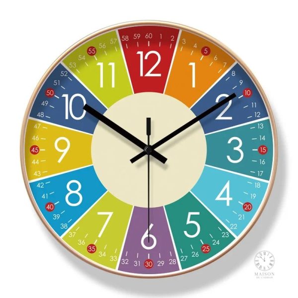 Horloge éducative interactive, outil pédagogique pour les petits