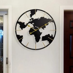 Horloge décorative en fer forgé originale