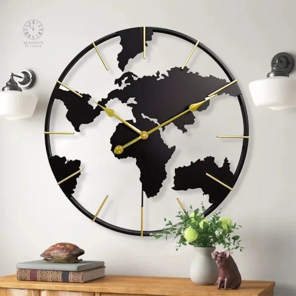 Horloge en fer forgé design élégant pour intérieur