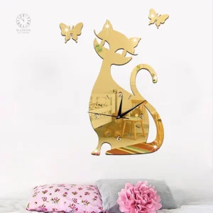 Horloge chat stylée pour les amoureux des félins