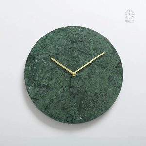 Horloge murale en marbre, style minimaliste et chic