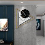 Horloge en métal pour décoration intérieure