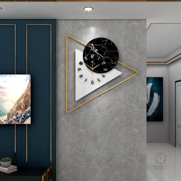 Horloge en métal pour décoration intérieure