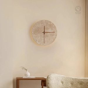 Horloge design en pierre pour un intérieur raffiné