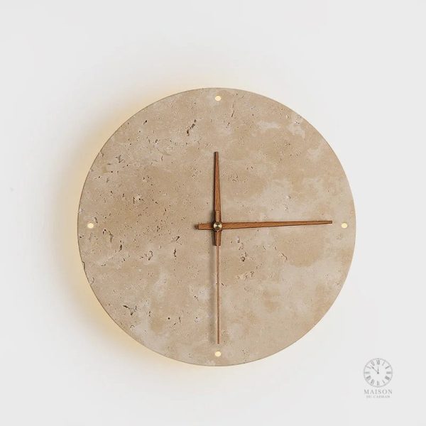 Horloge murale design en pierre pour un style unique