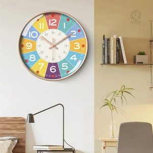 Horloge enfant apprentissage colorée et ludique
