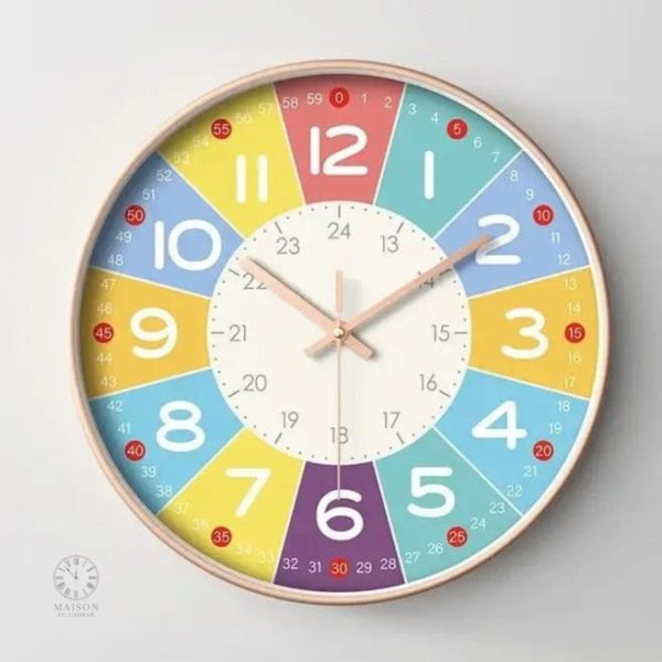 Horloge éducative pour aider les enfants à lire l'heure