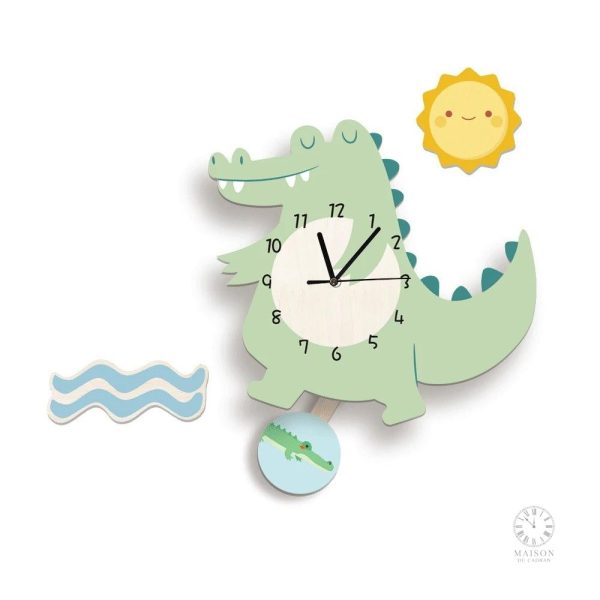 Horloge enfant avec pendule, idéale pour la chambre